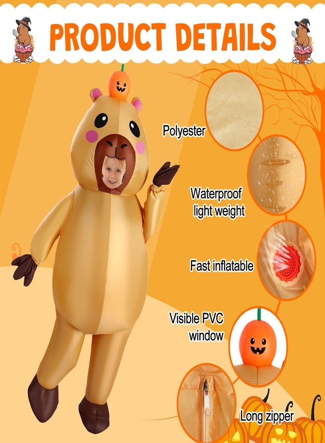 Velmitten Inflatable Capybara Costume Inflatable Halloween Full Body Blow up Costumes for Cosplay Party (Capybara,Kids) - Image 3